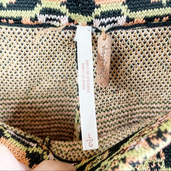 Free People Large Wide Leg Bohemian Pattern Pants - Picture 3 of 5